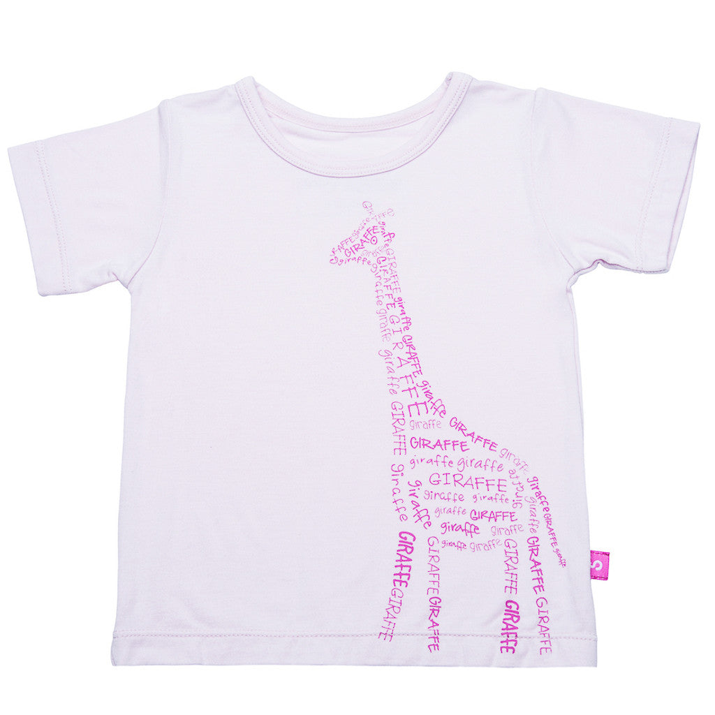 Bamboo short sleeve tee - Kiki the giraffe - SNUGALICIOUS BAMBOO