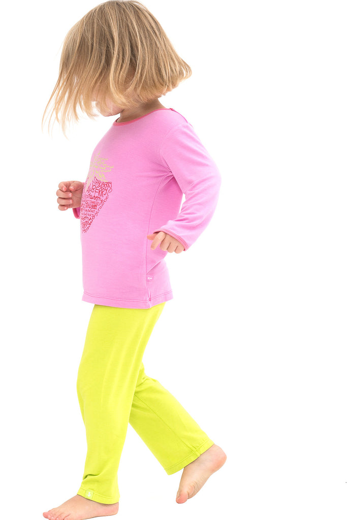 Bamboo long sleeve tee - Xanthe's strawberry - SNUGALICIOUS BAMBOO