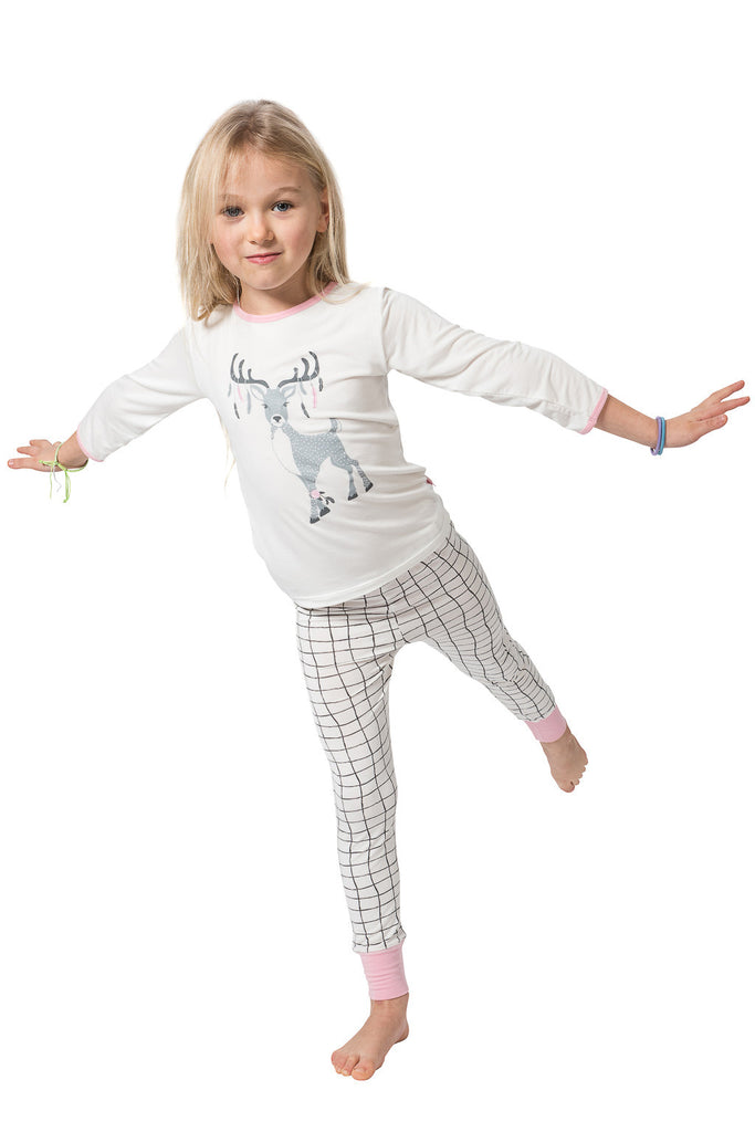 Bamboo long John Pyjamas - Eve's Deer - SNUGALICIOUS BAMBOO