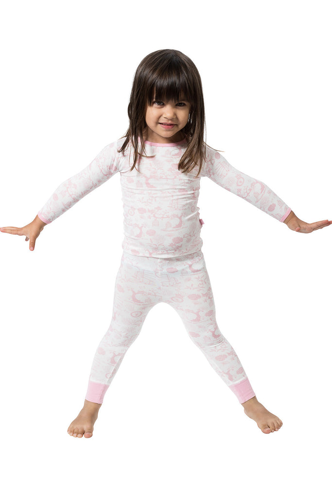 Bamboo long John Pyjamas- Oriental Girl - SNUGALICIOUS BAMBOO