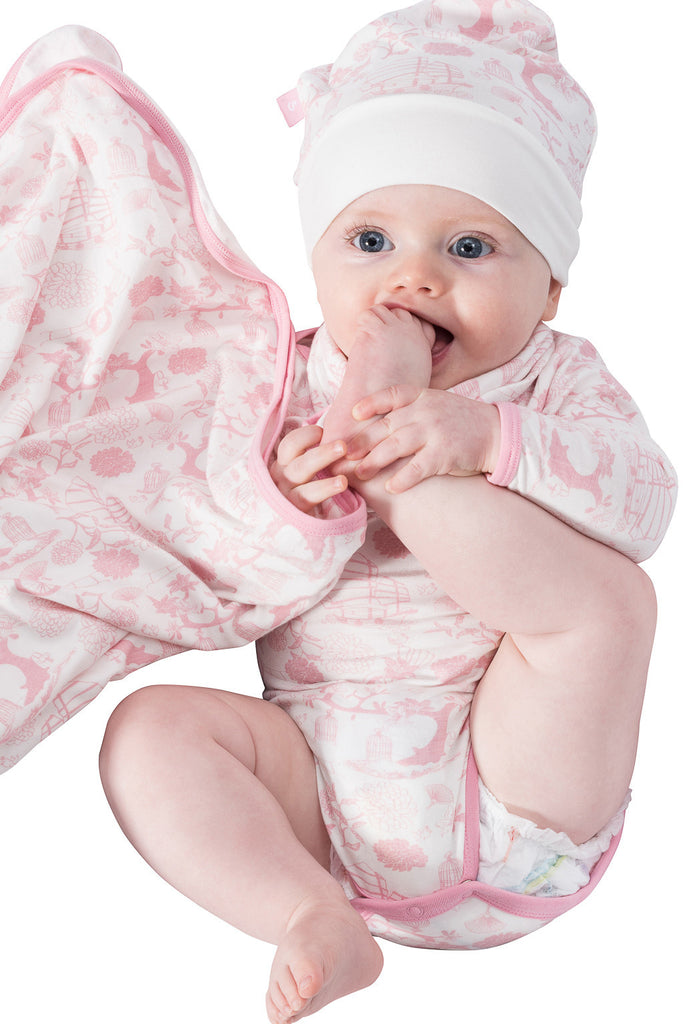 Gift set - Blanket/Hat/Bib - Oriental Girl - SNUGALICIOUS BAMBOO