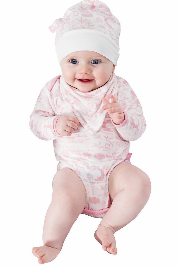 Bamboo baby dribble bib - Oriental girl - SNUGALICIOUS BAMBOO