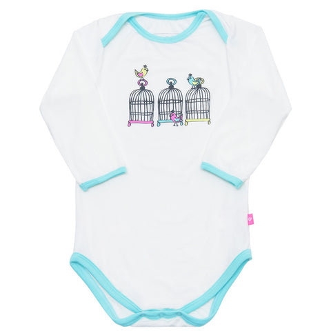 Bamboo onesie - short sleeve - Sunshine on a cloudy day