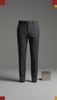 Steel Grey Tapered Trousers