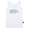 Tank top - Hugh the hippo - SNUGALICIOUS BAMBOO