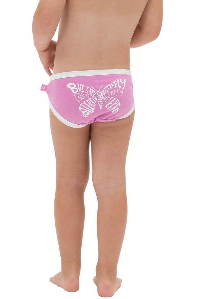 Bamboo comfy undies - Girls - Emilie the butterfly - SNUGALICIOUS BAMBOO