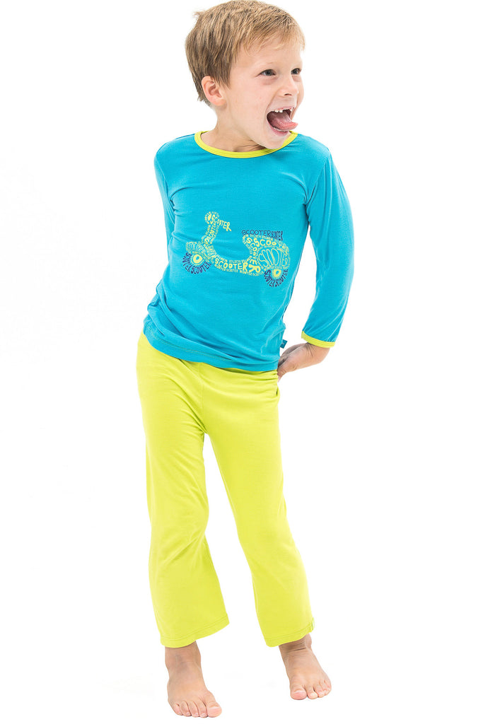 Bamboo yoga pants - Lime Green - SNUGALICIOUS BAMBOO