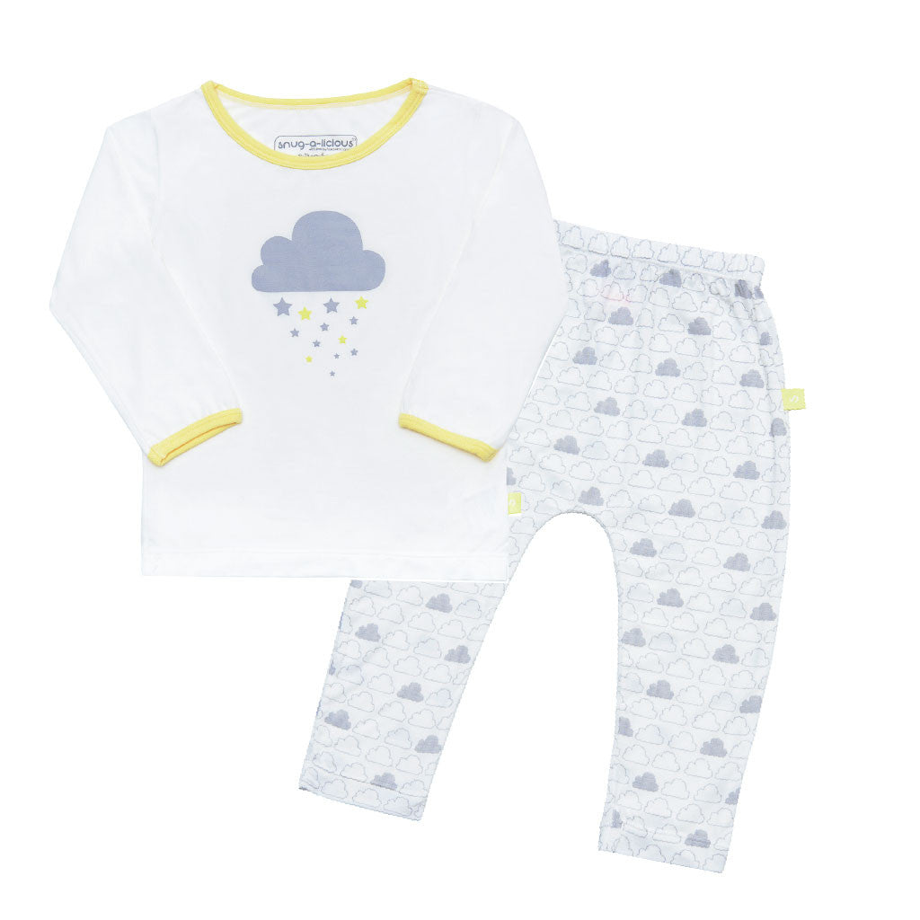 Bamboo play set - Unisex cloud print - SNUGALICIOUS BAMBOO