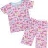 Bamboo short pyjamas Hong Kong Girl's print - SNUGALICIOUS BAMBOO