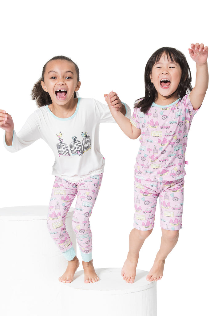 Bamboo long John Pyjamas - Lucy's Birdcage - SNUGALICIOUS BAMBOO