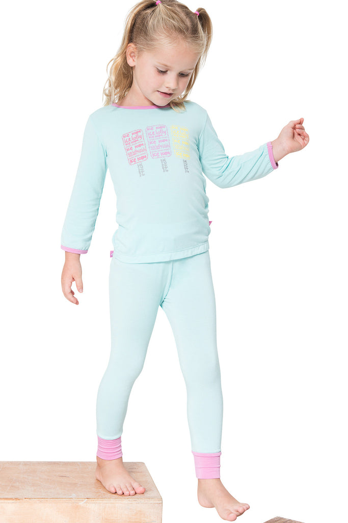 Bamboo long John Pyjamas- Pippa's popcicle - SNUGALICIOUS BAMBOO