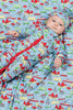 Bamboo baby dribble bib - Hong Kong boys print - SNUGALICIOUS BAMBOO
