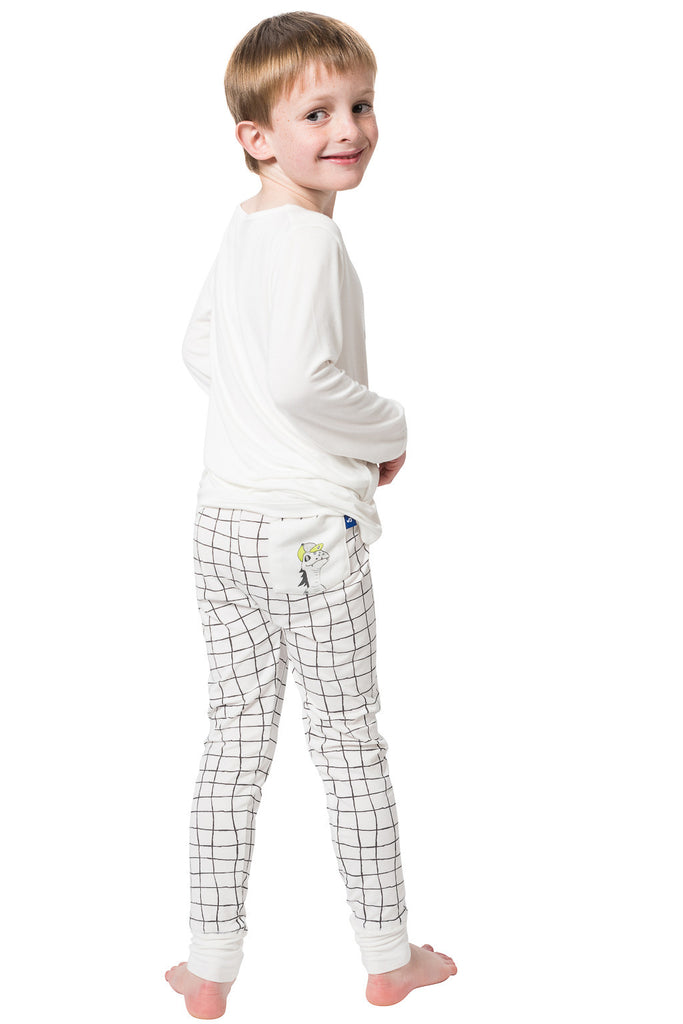 Bamboo long John Pyjamas - Lounge lizard - SNUGALICIOUS BAMBOO