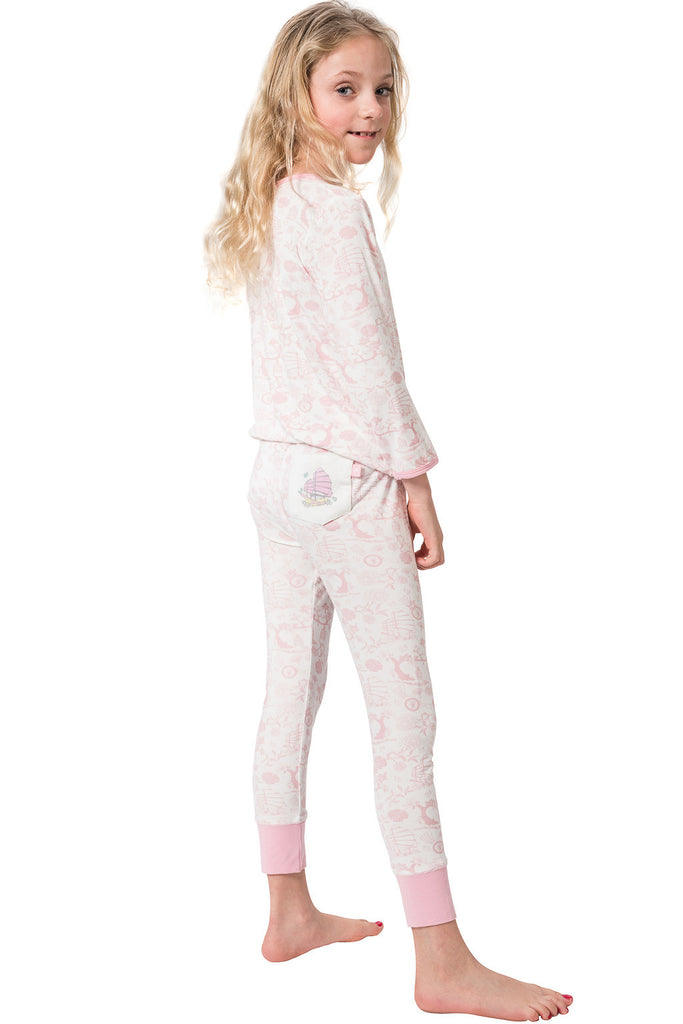 Long John Pyjamas - Oriental girl - SNUGALICIOUS BAMBOO