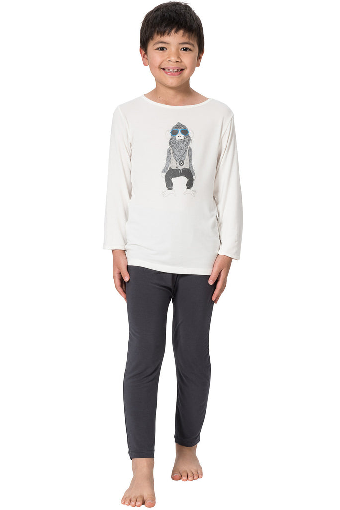 Bamboo long sleeve Tee Cheeky chimp - SNUGALICIOUS BAMBOO