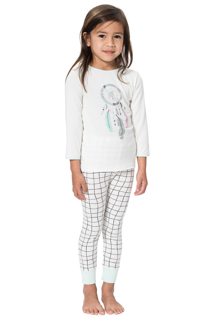 Bamboo long John Pyjamas - Tessa'a dreamcatcher - SNUGALICIOUS BAMBOO