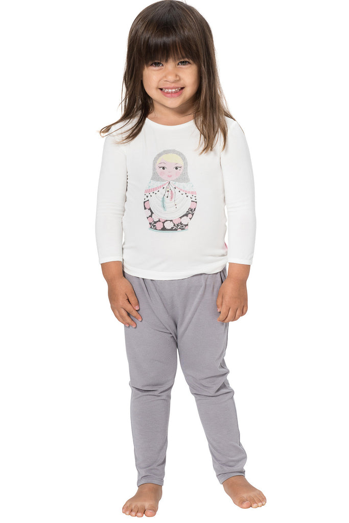 Bamboo long sleeve Tee - Audrey's Babushka - SNUGALICIOUS BAMBOO