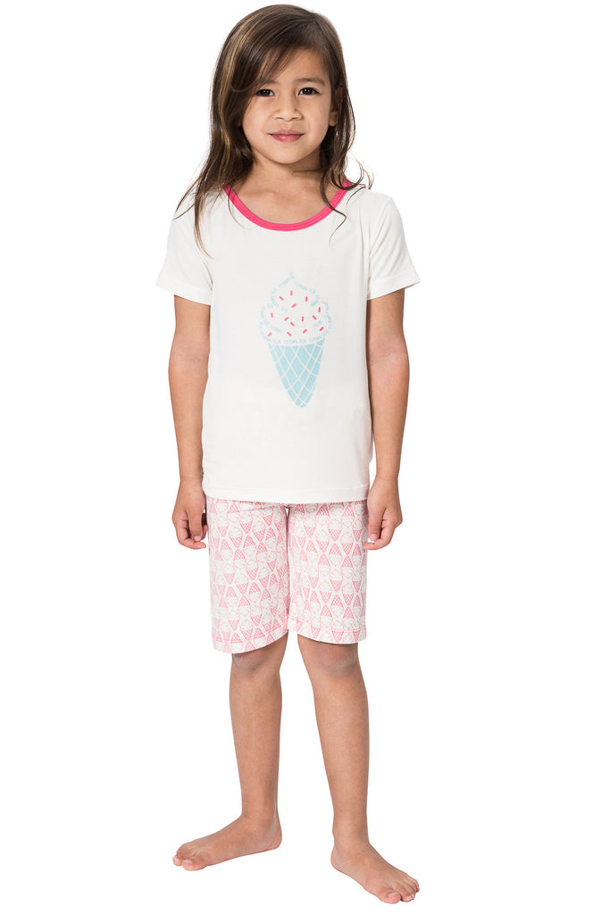 Bamboo short pyjamas - Hannah's Ice cream - SNUGALICIOUS BAMBOO