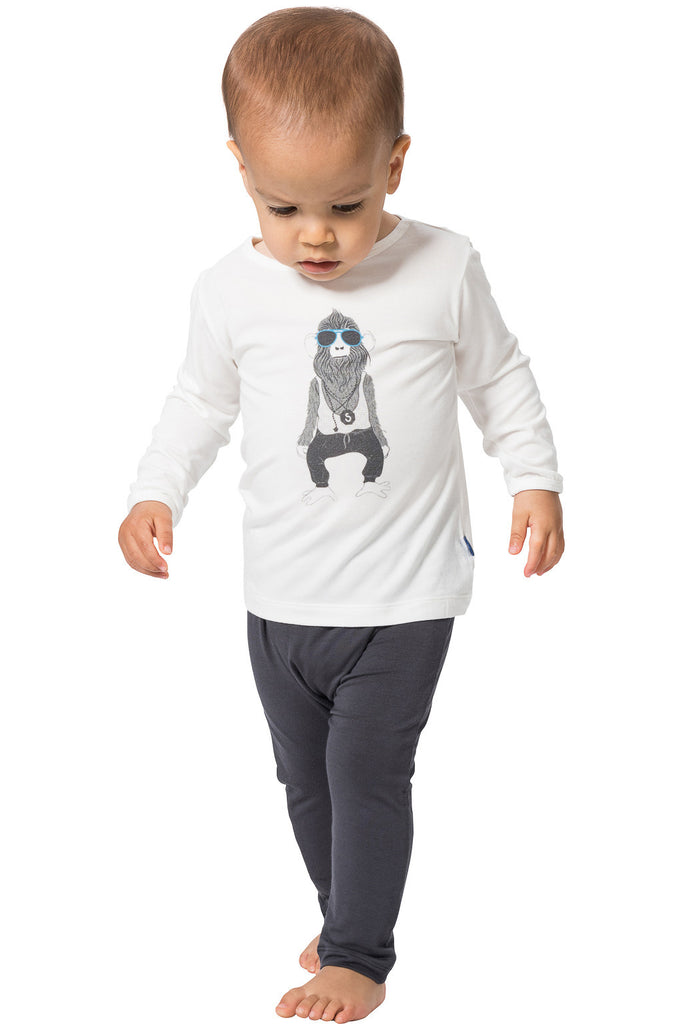 Bamboo long sleeve Tee Cheeky chimp - SNUGALICIOUS BAMBOO