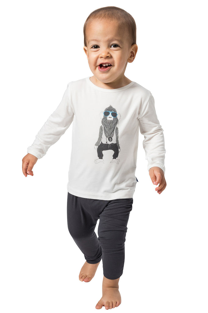 Bamboo long sleeve Tee Cheeky chimp - SNUGALICIOUS BAMBOO