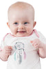 Bamboo onesie - short sleeve -  Dreamcatcher for Tessa - SNUGALICIOUS BAMBOO