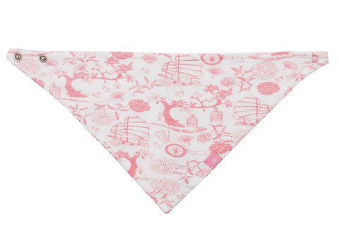 Bamboo baby dribble bib - Hong Kong Girls print