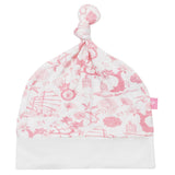 Bamboo baby hat - knot top style - Oriental girl - SNUGALICIOUS BAMBOO