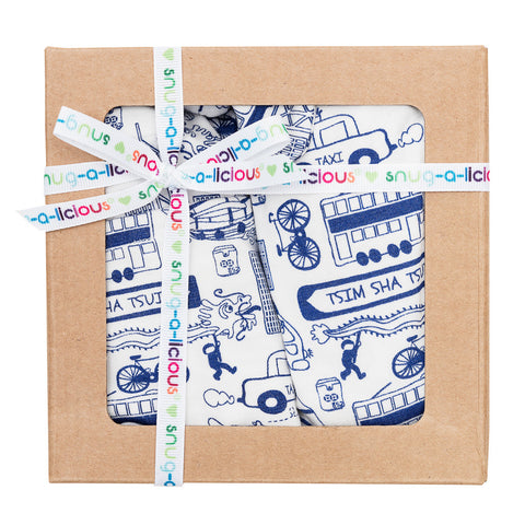 Gift set - Short sleeve onesie/Hat/Bib - Zodiac