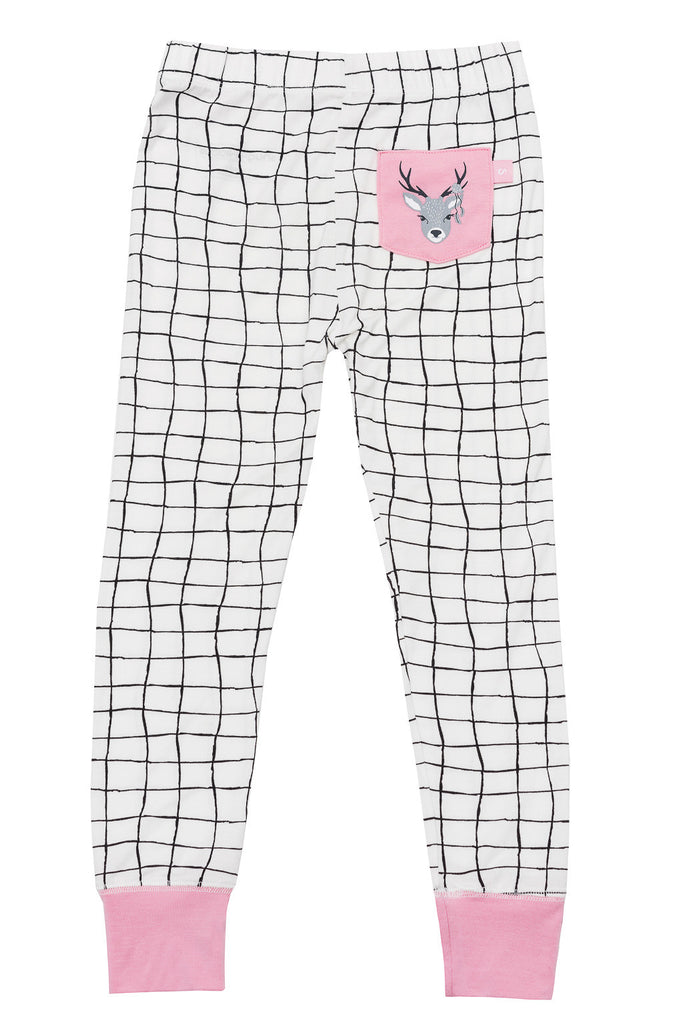 Bamboo long John Pyjamas - Eve's Deer - SNUGALICIOUS BAMBOO