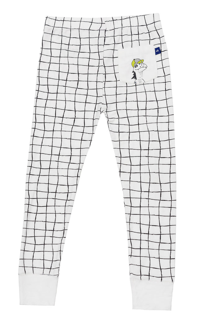 Bamboo long John Pyjamas - Lounge lizard - SNUGALICIOUS BAMBOO