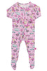 Bamboo sleep suit HK girl's print - SNUGALICIOUS BAMBOO