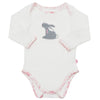 Bamboo onesie - long sleeve - Claudia's Rabbit - SNUGALICIOUS BAMBOO