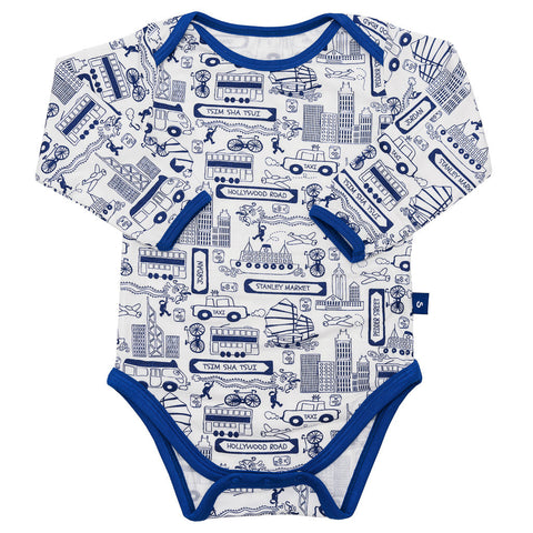 Bamboo long sleeve onesie - Zodiac