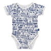 Bamboo onesie - short sleeve - Busy Hong Kong - SNUGALICIOUS BAMBOO