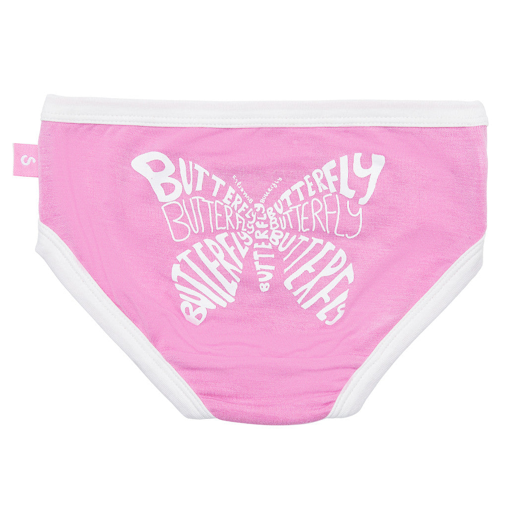 Bamboo comfy undies - Girls - Emilie the butterfly