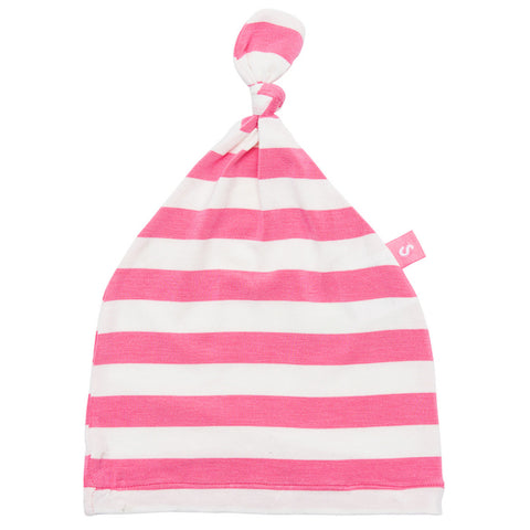 Bamboo baby hat - Knot top style Hong Kong Girls print