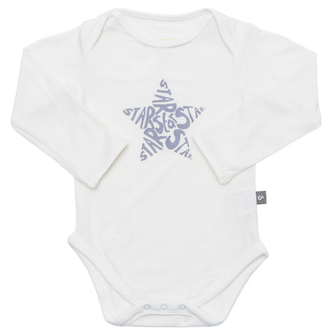 Bamboo onesie - short sleeve - Sunshine on a cloudy day