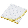 Bamboo baby blanket - Large swaddle( 1m x1m) Cloud print - SNUGALICIOUS BAMBOO