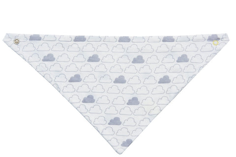 Bamboo baby blanket - Large swaddle( 1m x1m) Cloud print