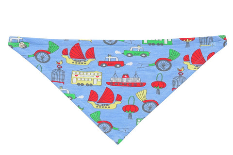 Bamboo baby blanket - Hong Kong print - Boys