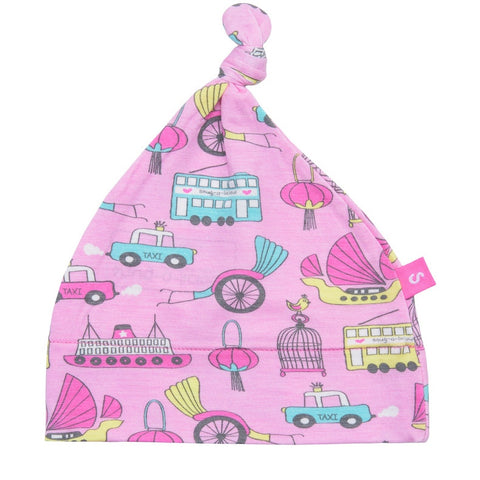 Bamboo baby dribble bib - Hong Kong Girls print