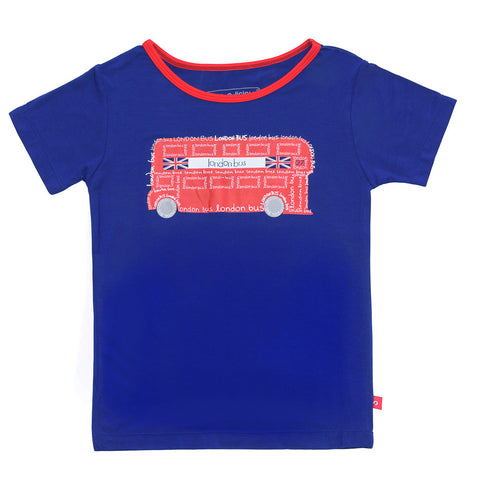 Bamboo short sleeve Tee Boy - Mini bus print