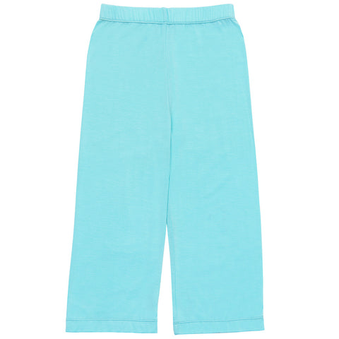 Bamboo yoga pants - Aqua Blue