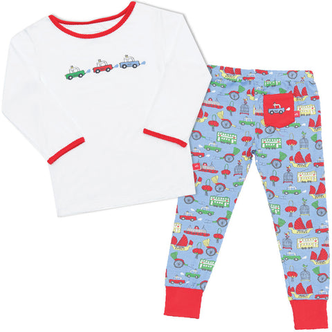 Bamboo long John Pyjamas - Harvey's unbearably cool bear