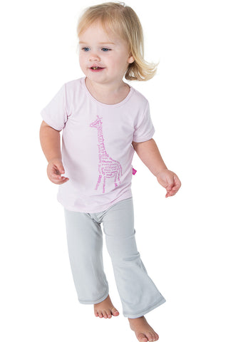 Bamboo long Sleeve Tee- Xanthe's Pink bicycle