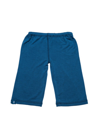 Bamboo yoga pants - short -  blue stripe