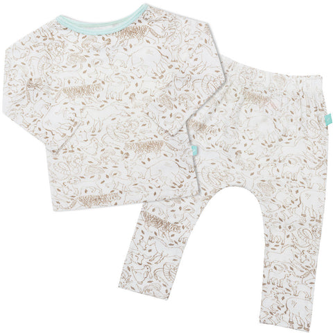 Gift set - Long sleeve onesie/bib/hat - Zodiac